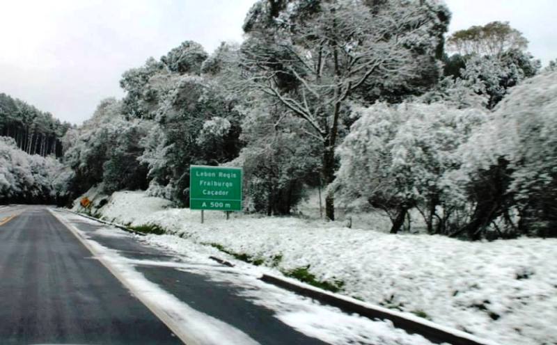 Neve em Santa Catarina