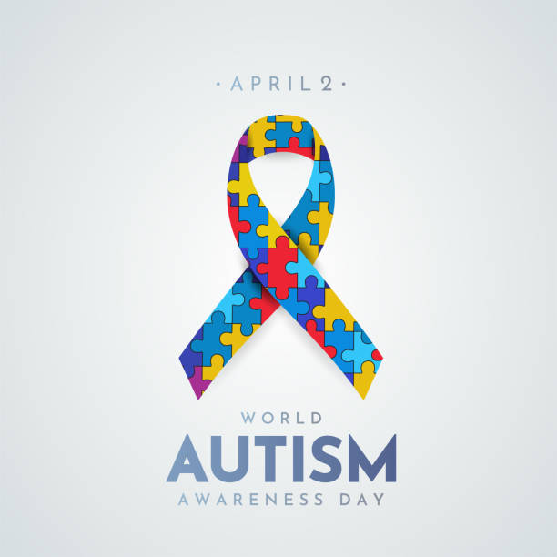 World Autism Awareness Day poster, April 2. Vector illustration. EPS10