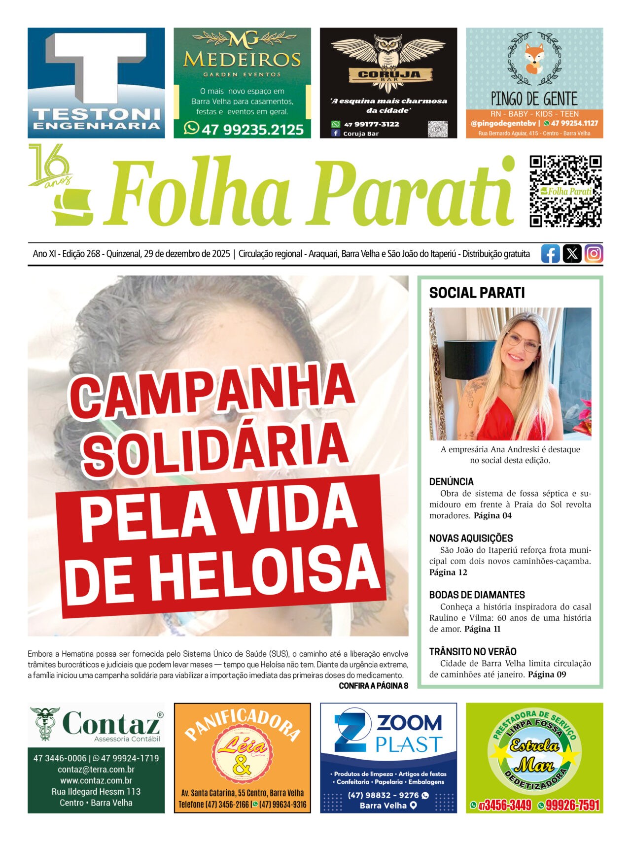 Folha Parati 268 capa